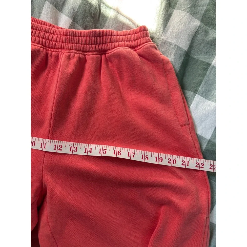 NWT Aerie First Class Fleece Trouser Womens S Rusty Peach Wide Leg Pull On - Picture 11 of 12